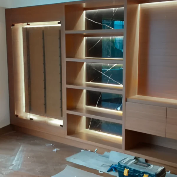 Mueble bar - vinero - biblioteca - Imagen 4