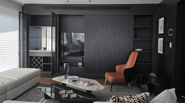 Mueble de TV - negro - Imagen 4